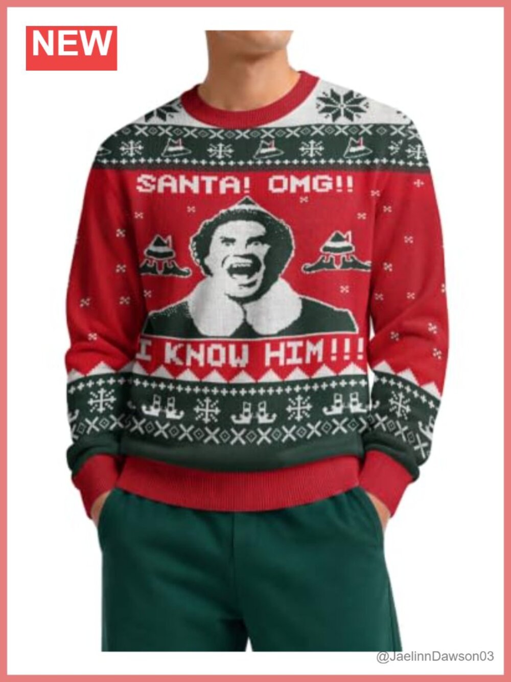 Ugly Christmas Sweater Womens Mens 2025 Long Sleeve Crewneck Knit Pullover